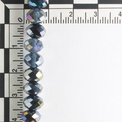 Chinese Crystal Rondelles - 8" strand