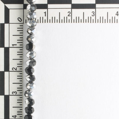 Chinese Crystal Rondelles - 8" strand