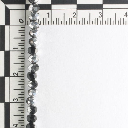 Chinese Crystal Rondelles - 8" strand