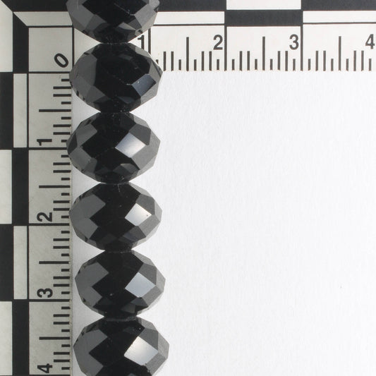 Chinese Crystal Rondelles - 8" strand