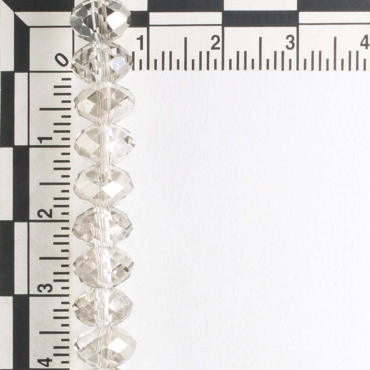 Chinese Crystal Rondelles - 8" strand