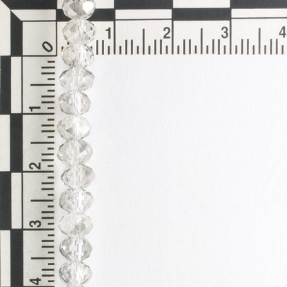 Chinese Crystal Rondelles - 8" strand