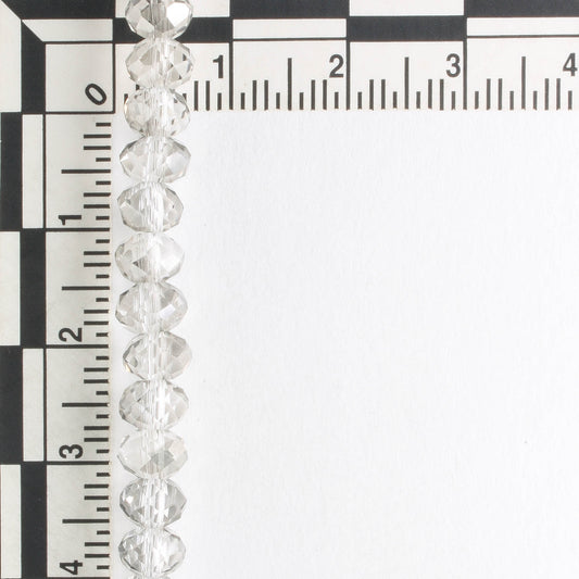 Chinese Crystal Rondelles - 8" strand