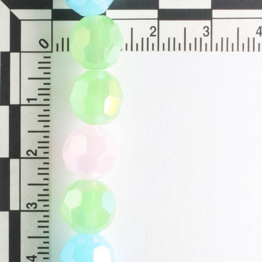 Chinese Crystal Rounds - 8" strand