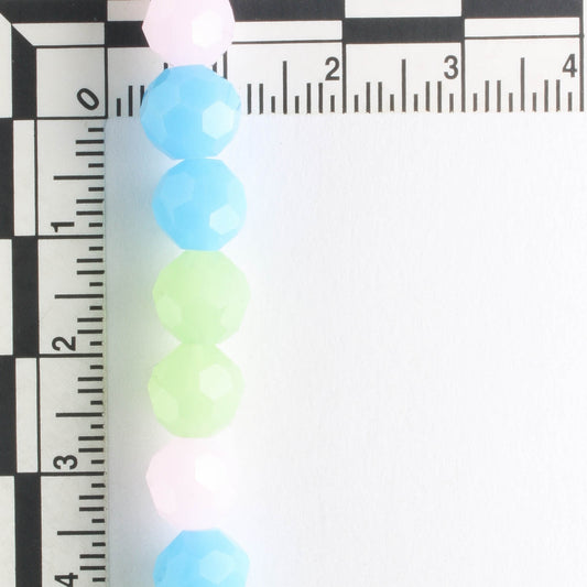 Chinese Crystal Rounds - 8" strand
