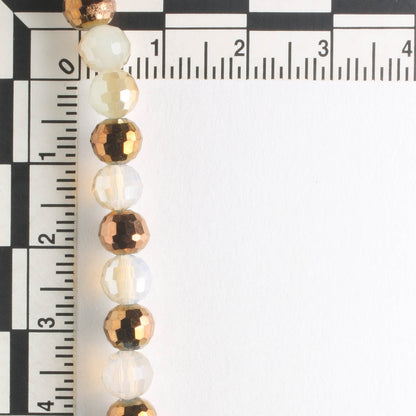 Chinese Crystal Rounds - 8" strand