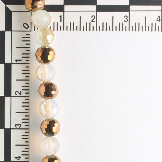 Chinese Crystal Rounds - 8" strand