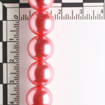 12mm Glass Pearls - 8" strand