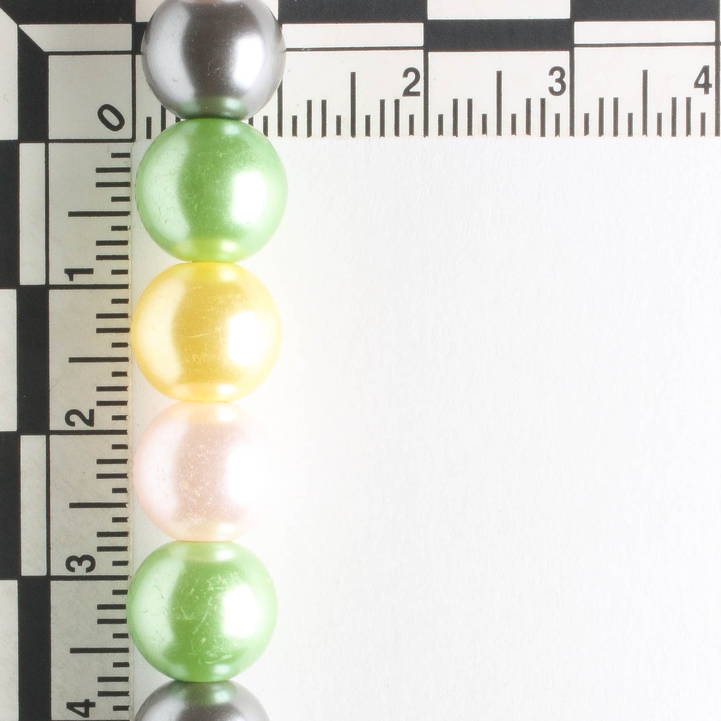 10mm Glass Pearls - 8" strand