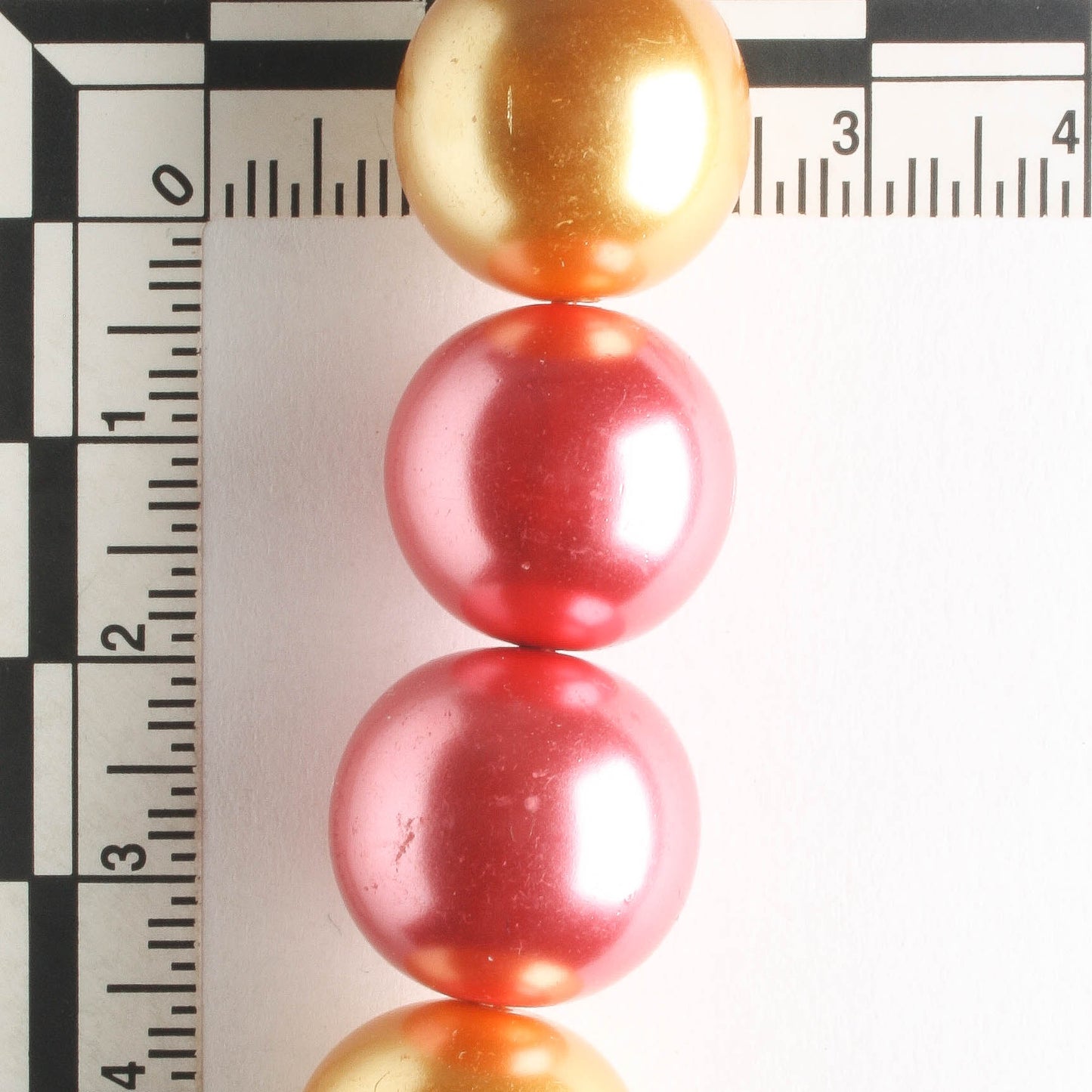 16mm Glass Pearls - 8" strand