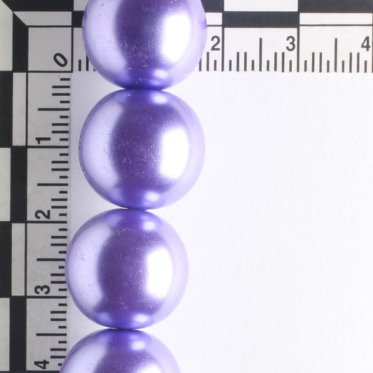 16mm Glass Pearls - 8" strand