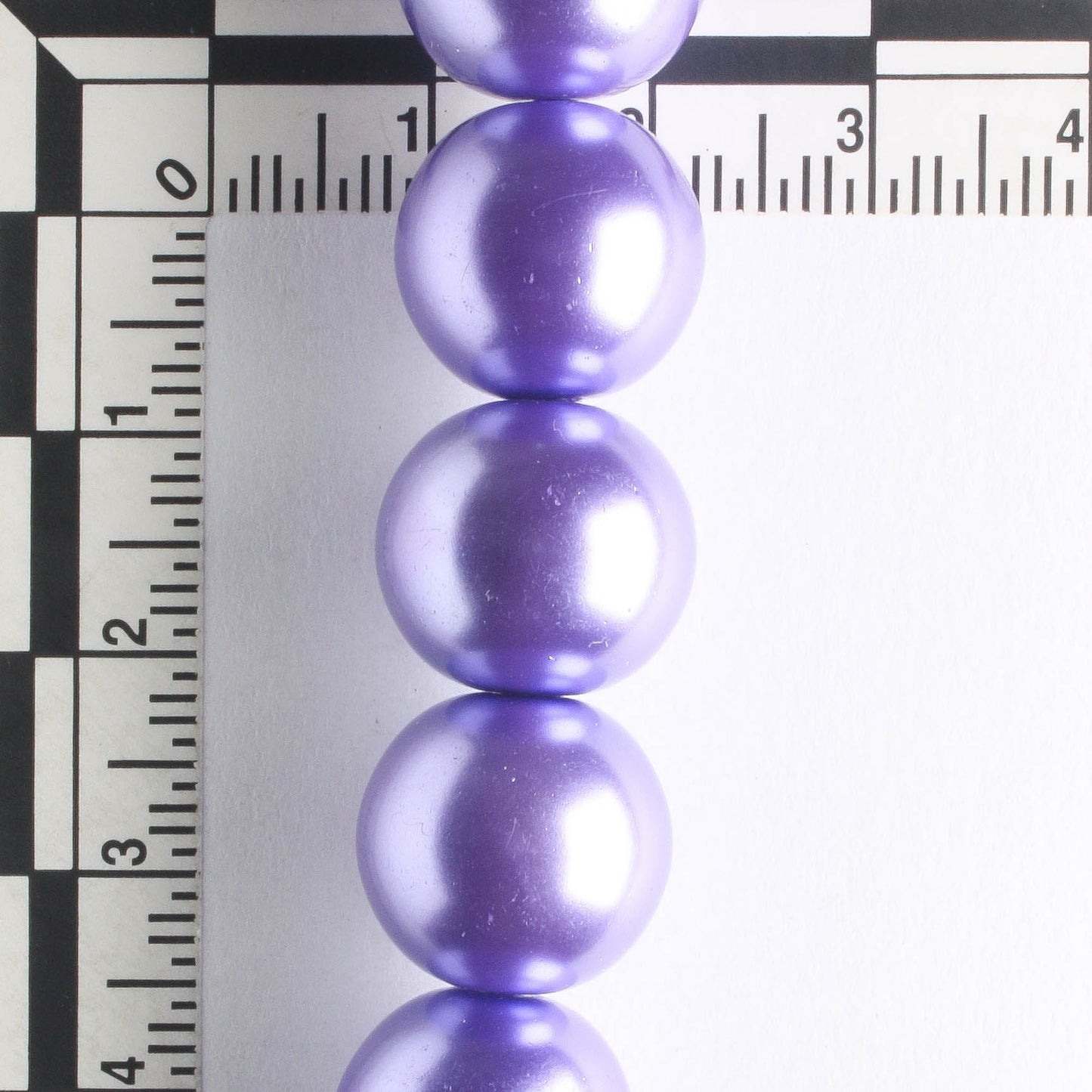 12mm Glass Pearls - 8" strand
