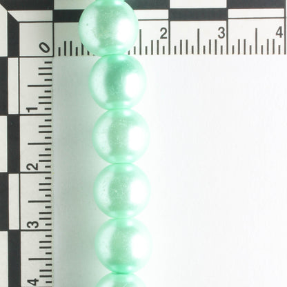 10mm Glass Pearls - 8" strand