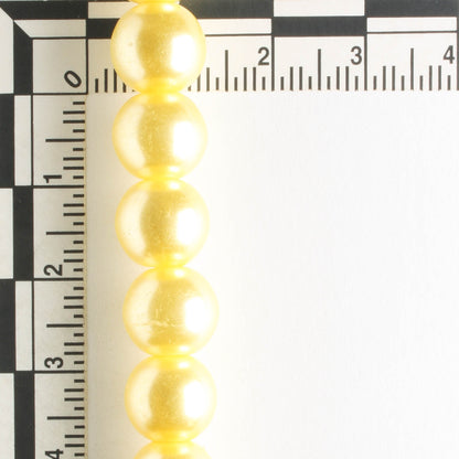 10mm Glass Pearls - 8" strand