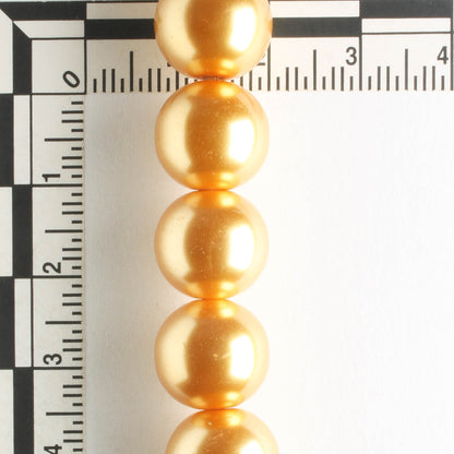 12mm Glass Pearls - 8" strand