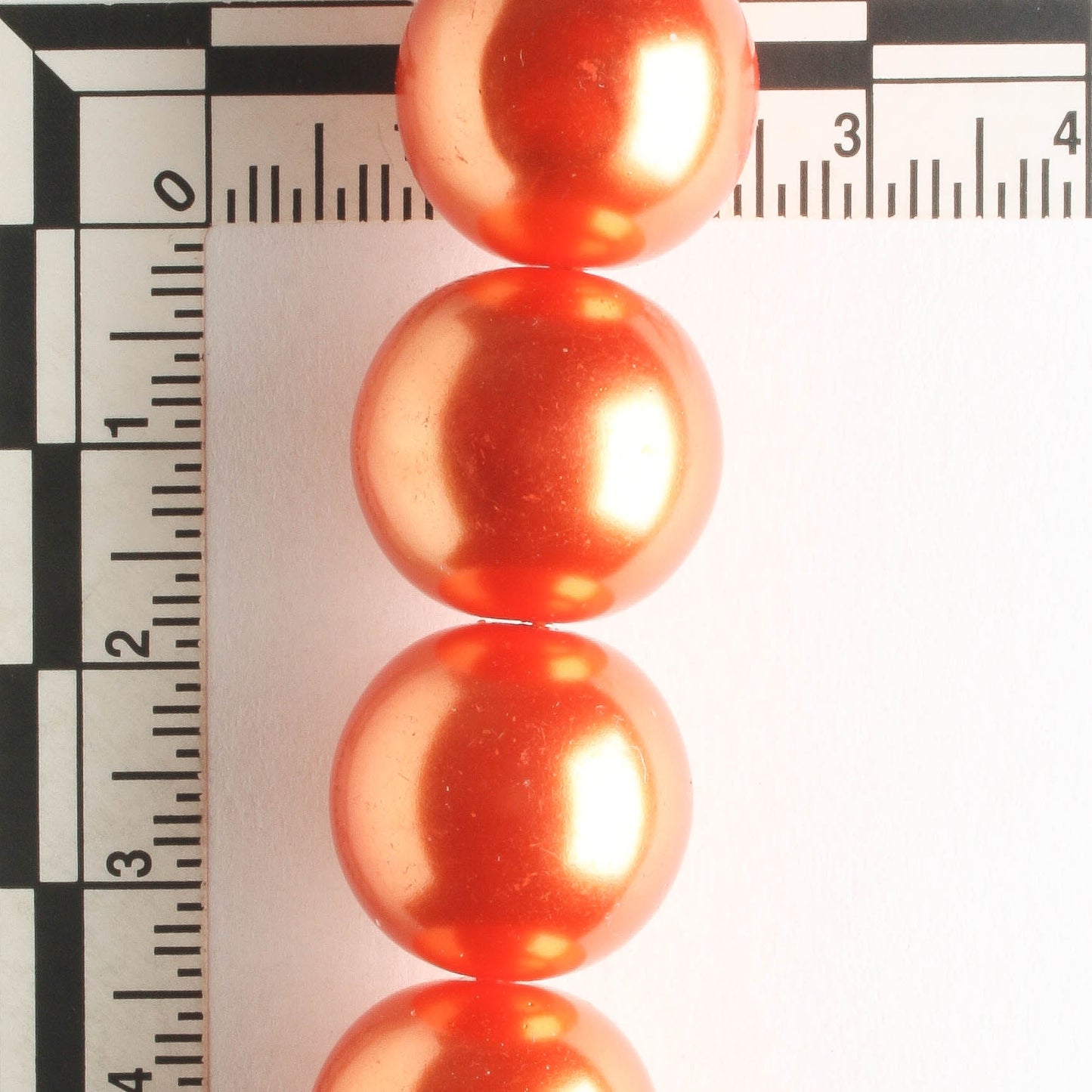 16mm Glass Pearls - 8" strand