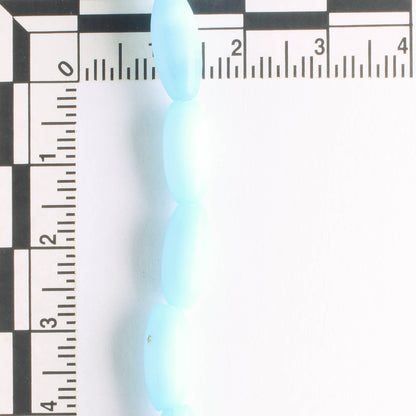 13mm x 6mm Cat's Eye Glass - 8" strand