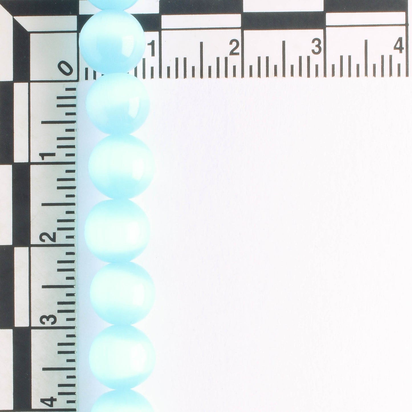 8mm Cat's Eye Glass - 8" strand