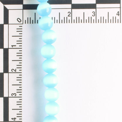 6mm Cat's Eye Glass - 8" strand