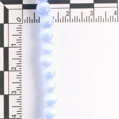 6mm Cat's Eye Glass - 8" strand