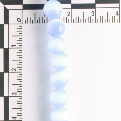 8mm Cat's Eye Glass - 8" strand