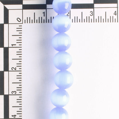 8mm Cat's Eye Glass - 8" strand