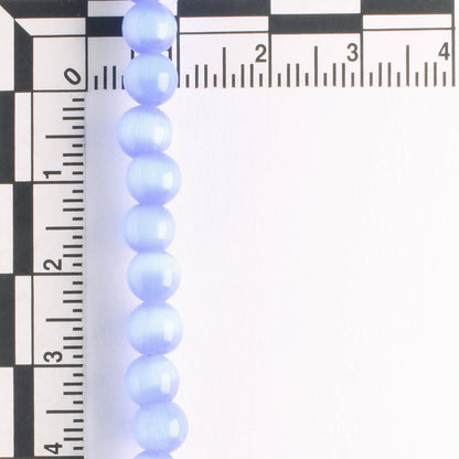 6mm Cat's Eye Glass - 8" strand