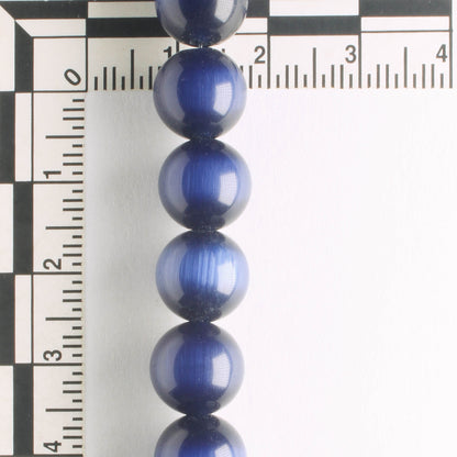 10mm Cat's Eye Glass - 8" strand