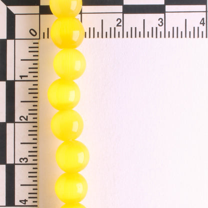 8mm Cat's Eye Glass - 8" strand
