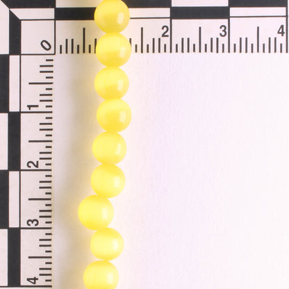 6mm Cat's Eye Glass - 8" strand