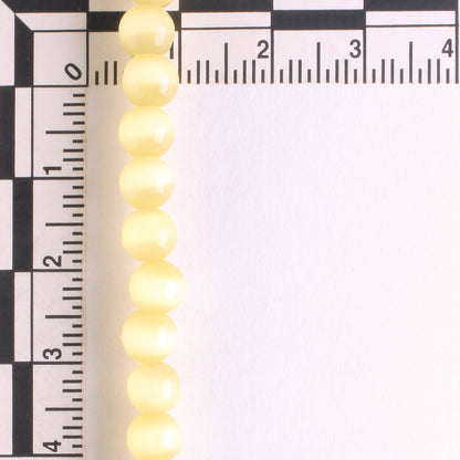 6mm Cat's Eye Glass - 8" strand