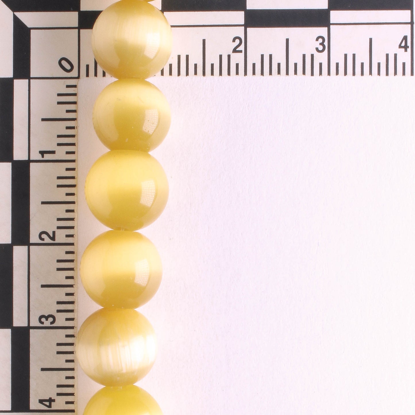 10mm Cat's Eye Glass - 8" strand