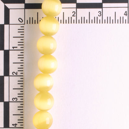 8mm Cat's Eye Glass - 8" strand