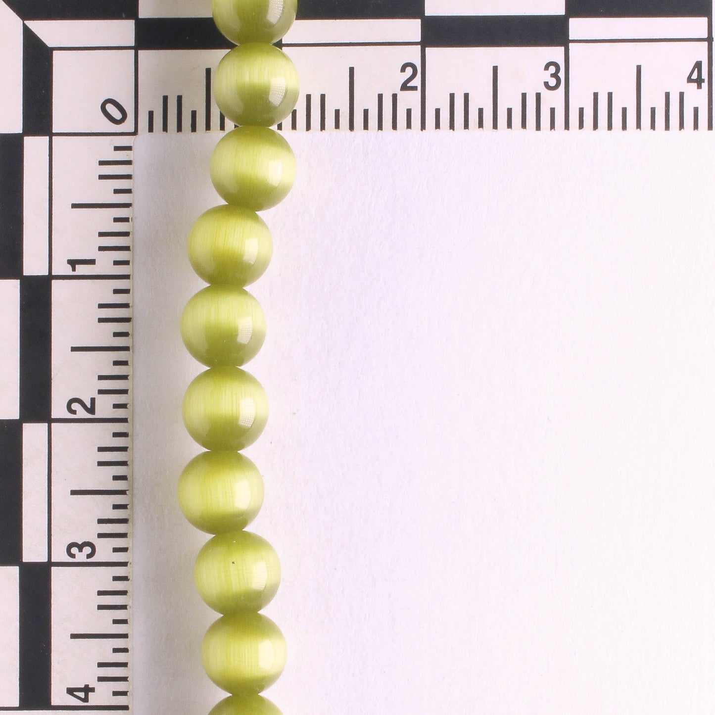 6mm Cat's Eye Glass - 8" strand