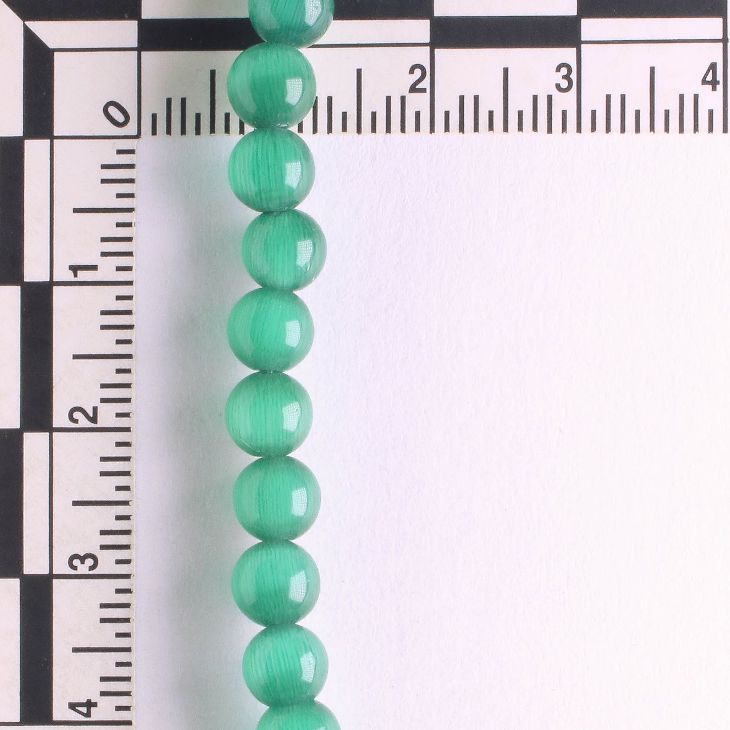 6mm Cat's Eye Glass - 8" strand