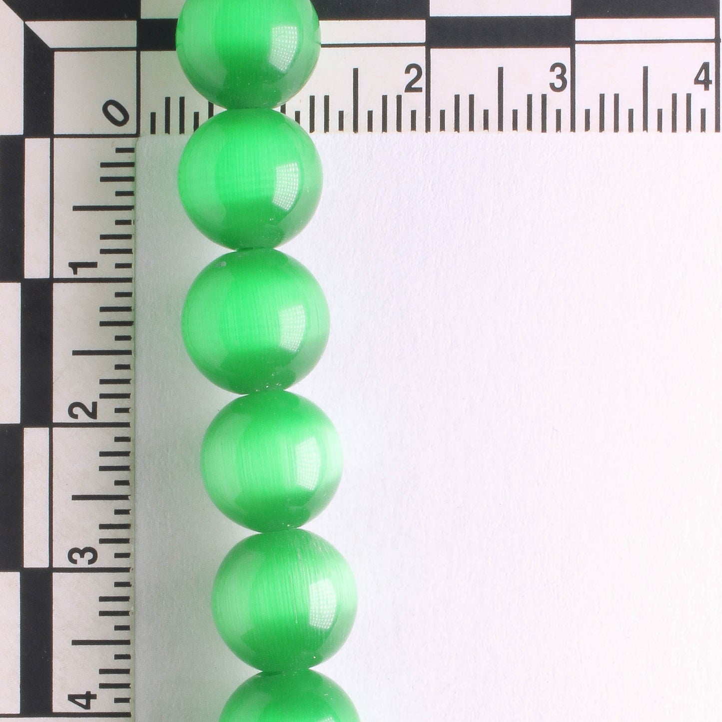 10mm Cat's Eye Glass - 8" strand