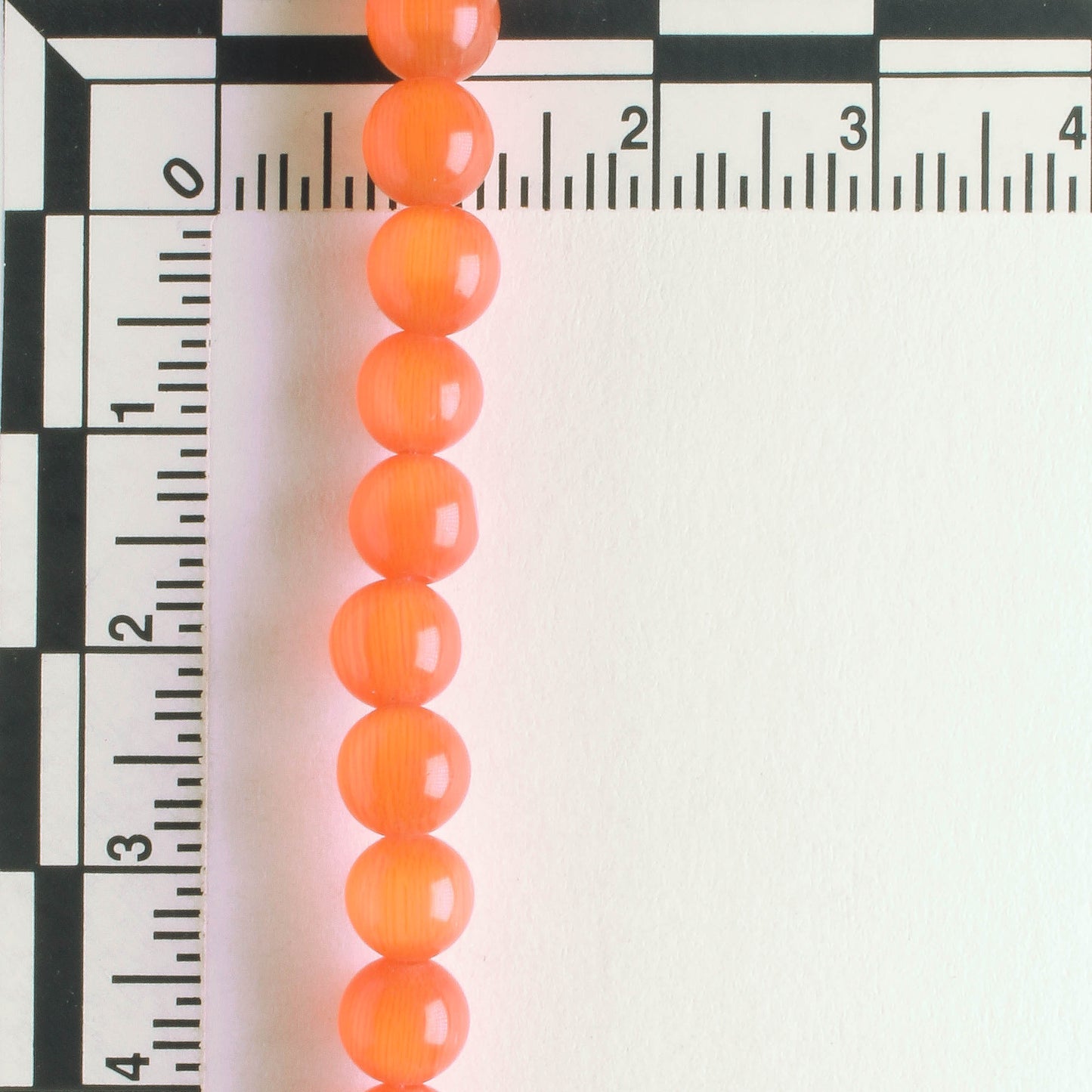 6mm Cat's Eye Glass - 8" strand