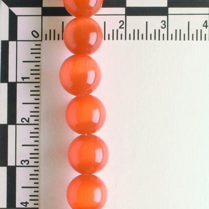 10mm Cat's Eye Glass - 8" strand