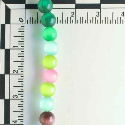 6mm Cat's Eye Glass - 8" strand