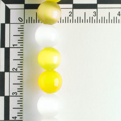 10mm Cat's Eye Glass - 8" strand