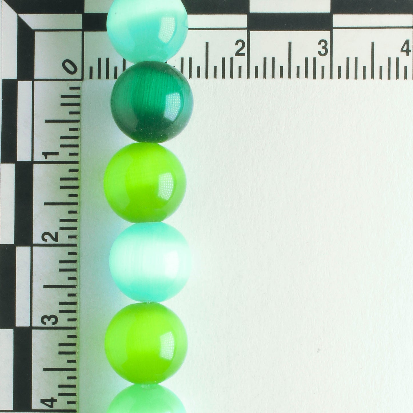 10mm Cat's Eye Glass - 8" strand