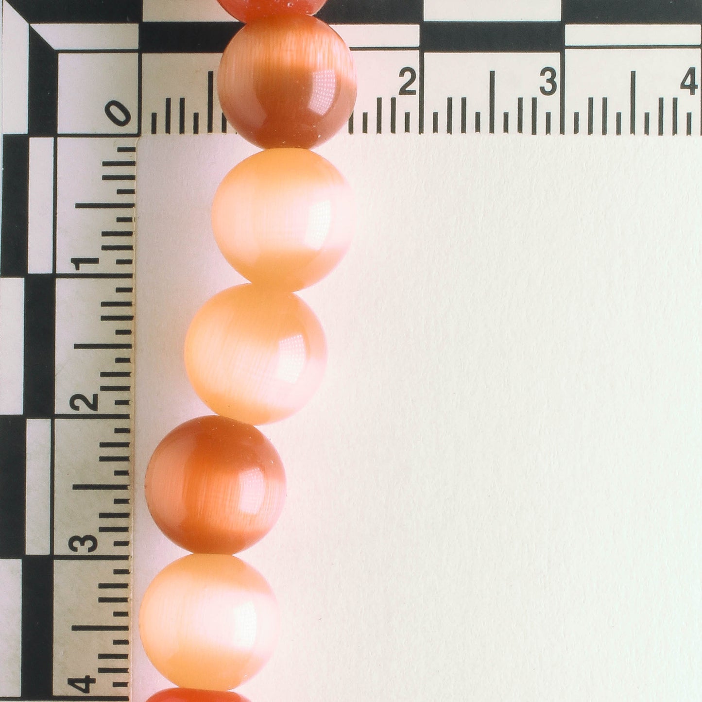 10mm Cat's Eye Glass - 8" strand