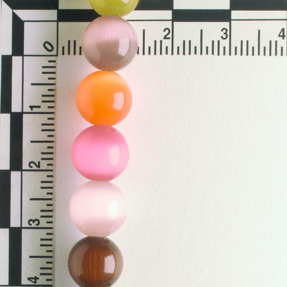 10mm Cat's Eye Glass - 8" strand