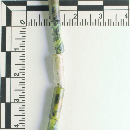 Yellow Chalk Turquoise, Dyed - 8" strand