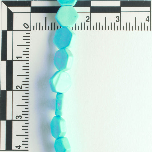 Chalk Turquoise, Dyed - 8" strand