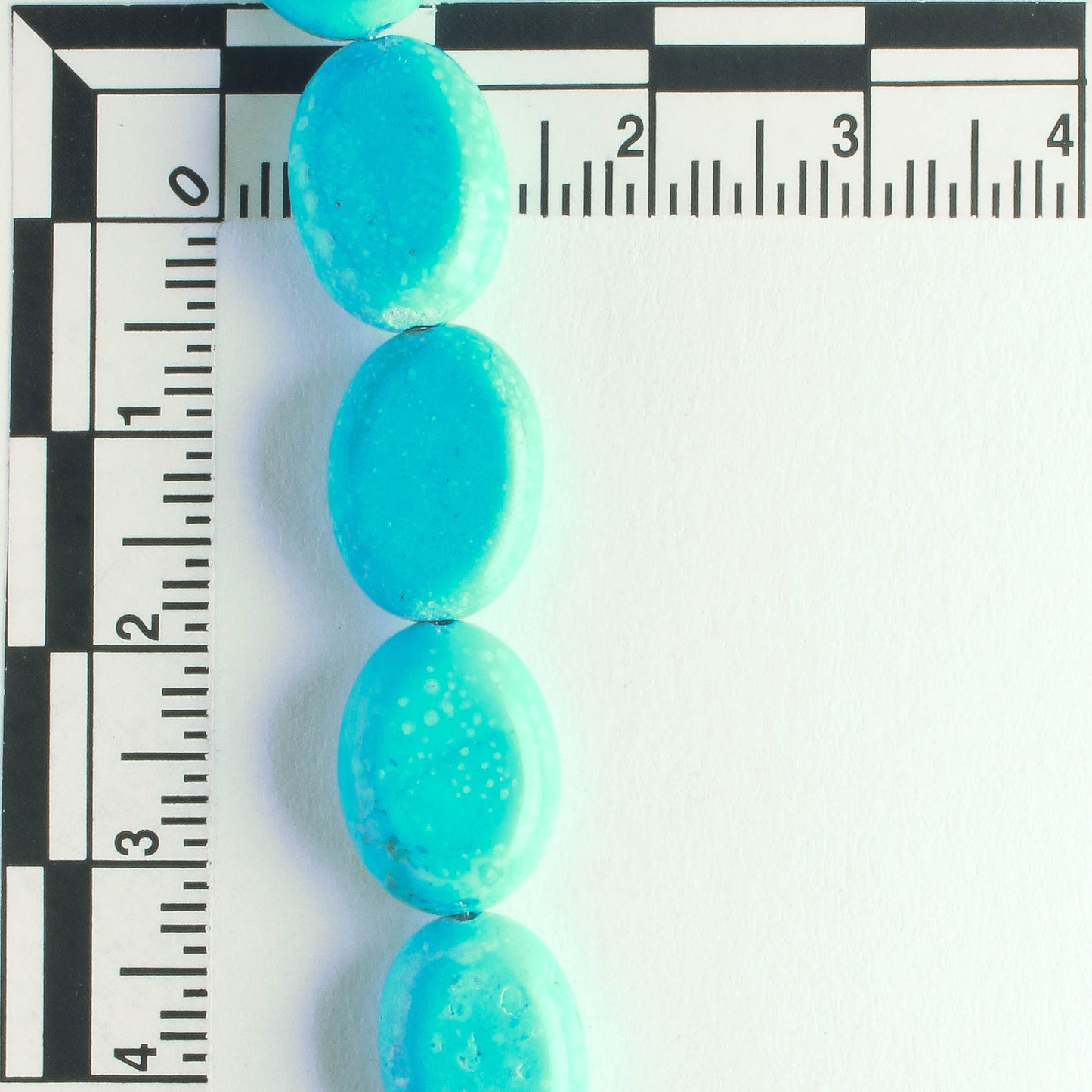 Chalk Turquoise, Dyed - 8" strand