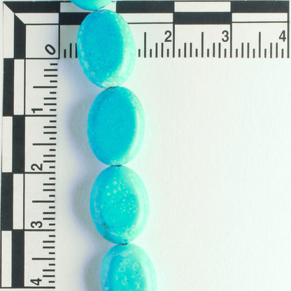 Chalk Turquoise, Dyed - 8" strand