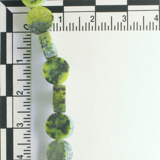 Yellow Chalk Turquoise, Dyed- 8" strand