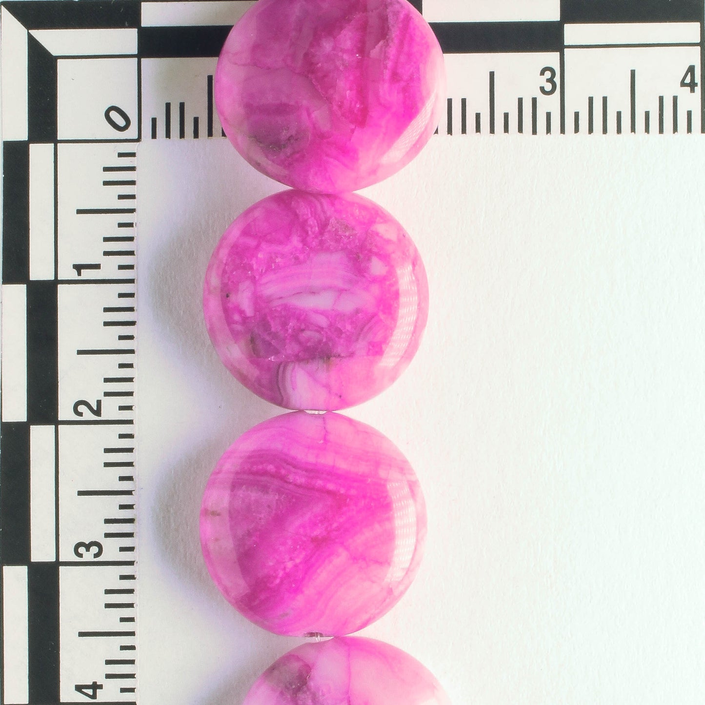 Crazy Lace Agate, Dyed - 8" strand