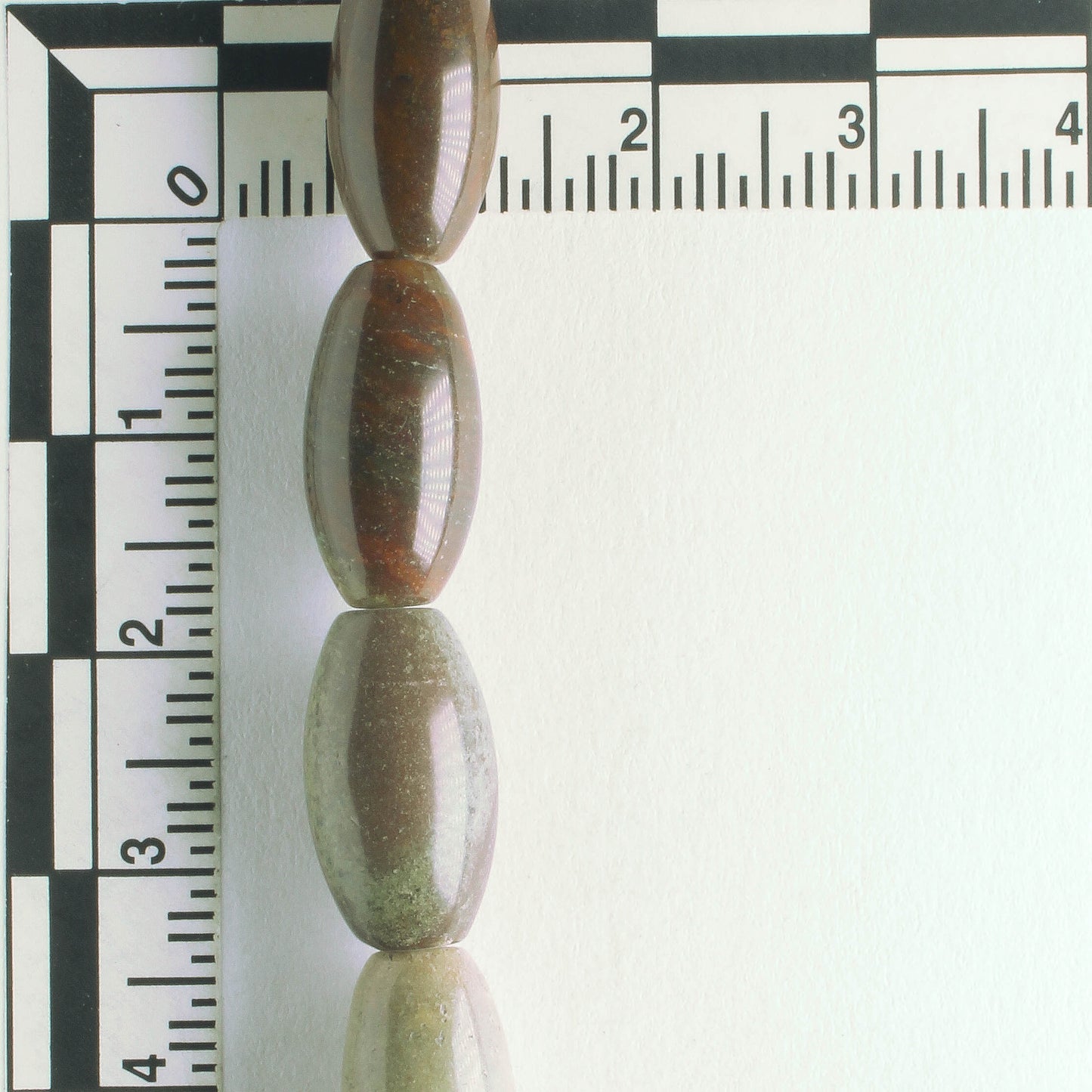 Brown/Green Jasper - 8" strand